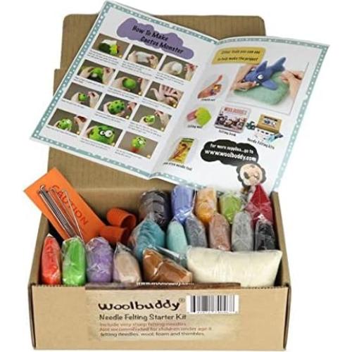 Kit de Fieltro de Aguja Woolbuddy para Principiantes - 16 Piezas