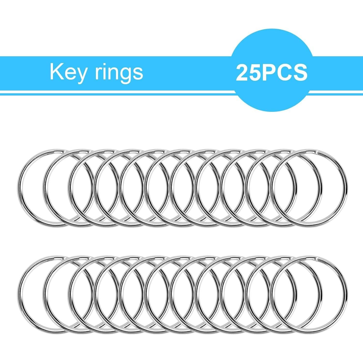 Kit 50PCS Cierres de Langosta y Anillos de Llave Rysent