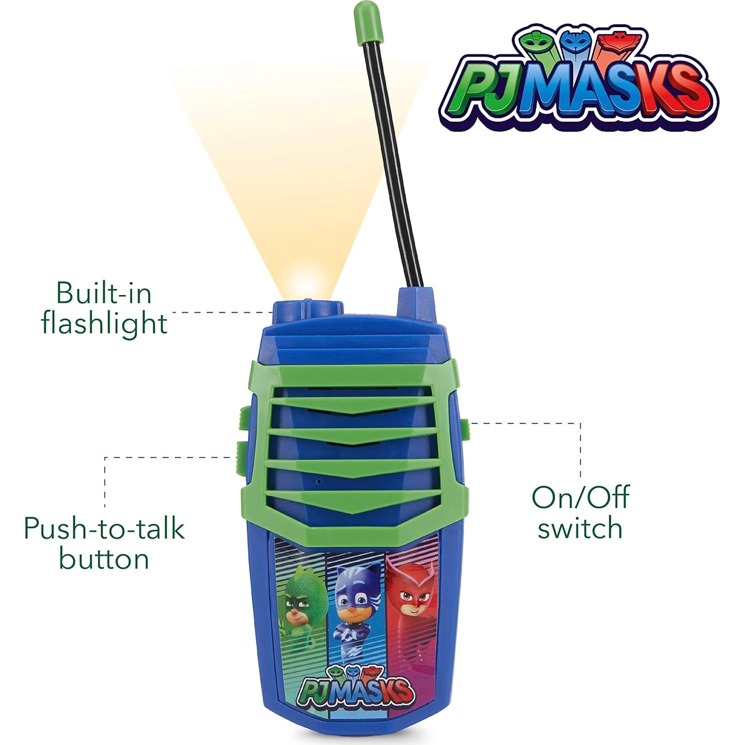 Walkie Talkies PJ Masks Sakar 2-Pack Rango 304.8 m