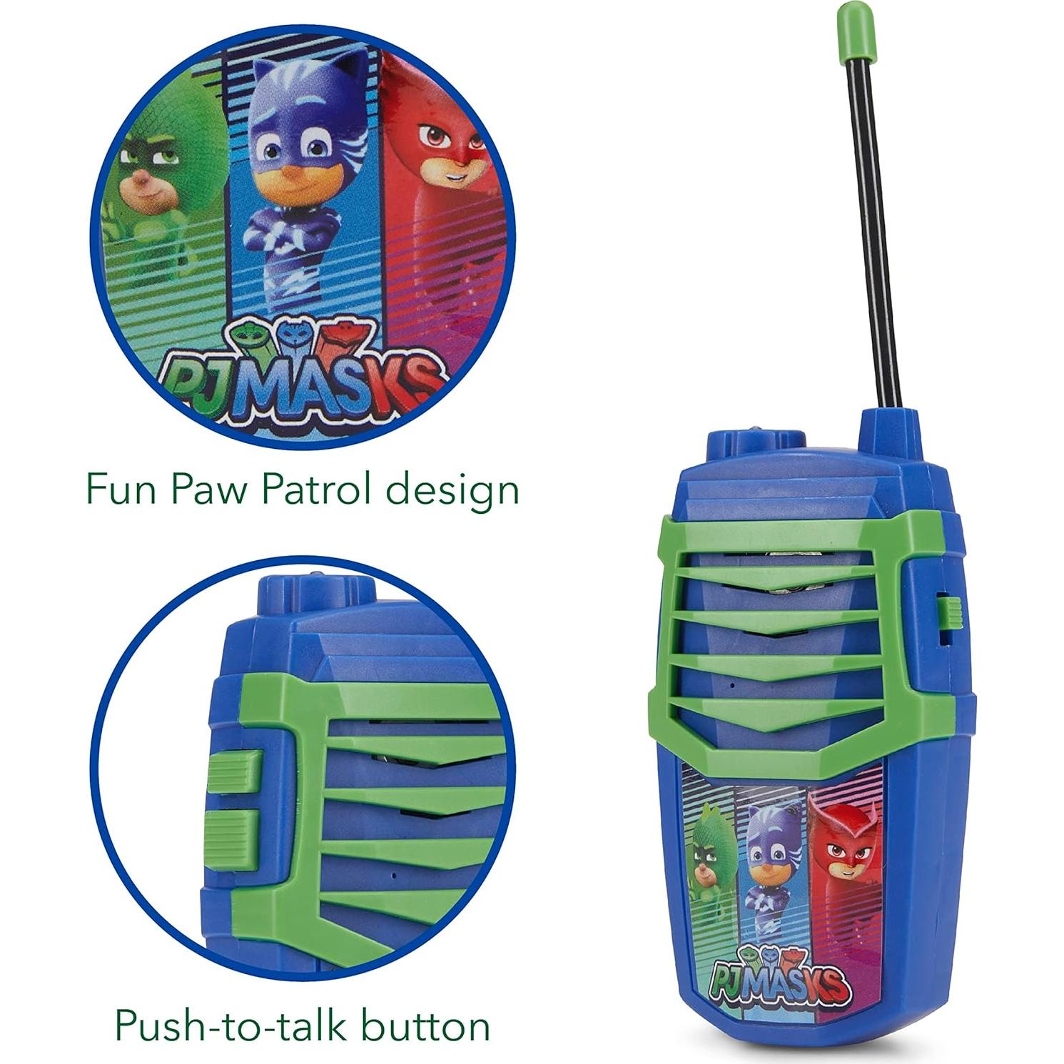 Walkie Talkies PJ Masks Sakar 2-Pack Rango 304.8 m