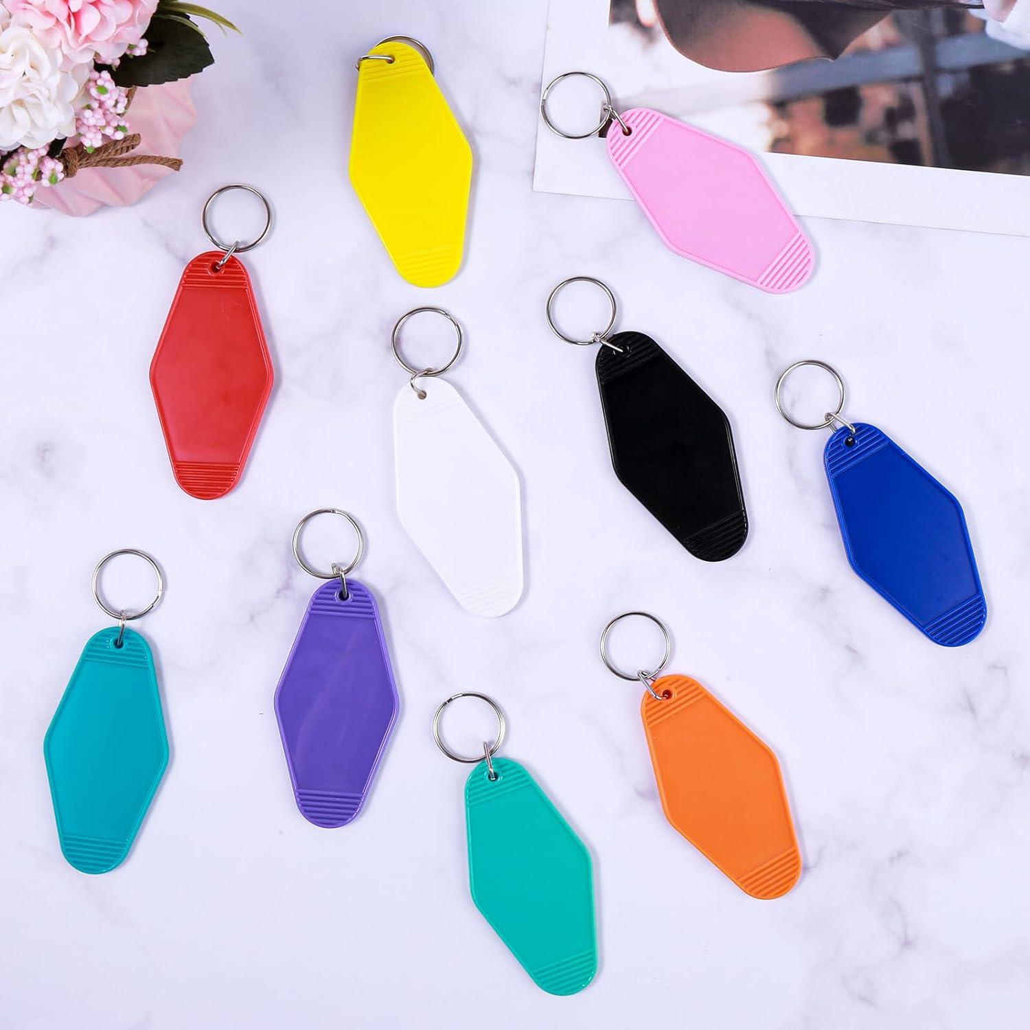 10 Llaveros en Blanco para Sublimación Grevosea 9x4.5cm