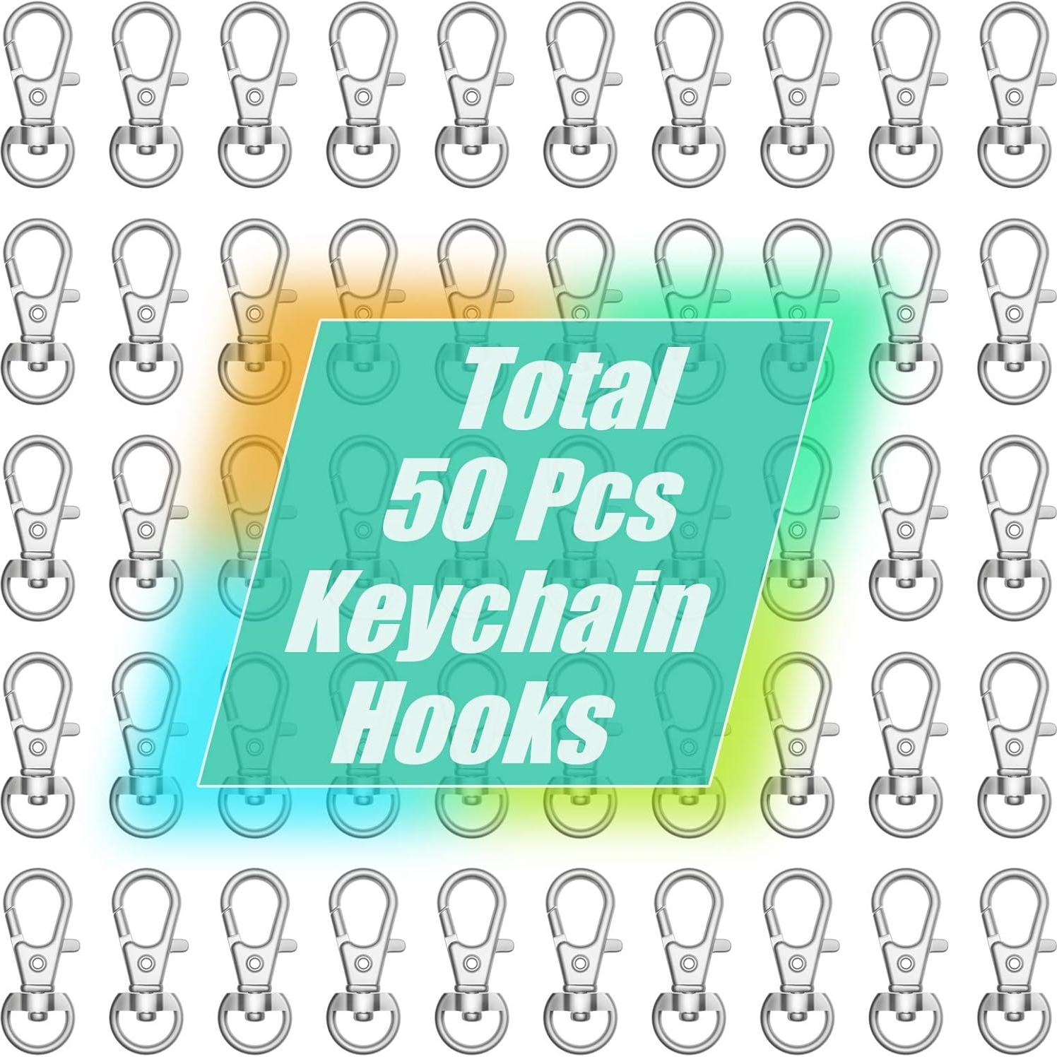 Juego 100 Pcs Ganchos de Presión Sprookber 32mm Plata