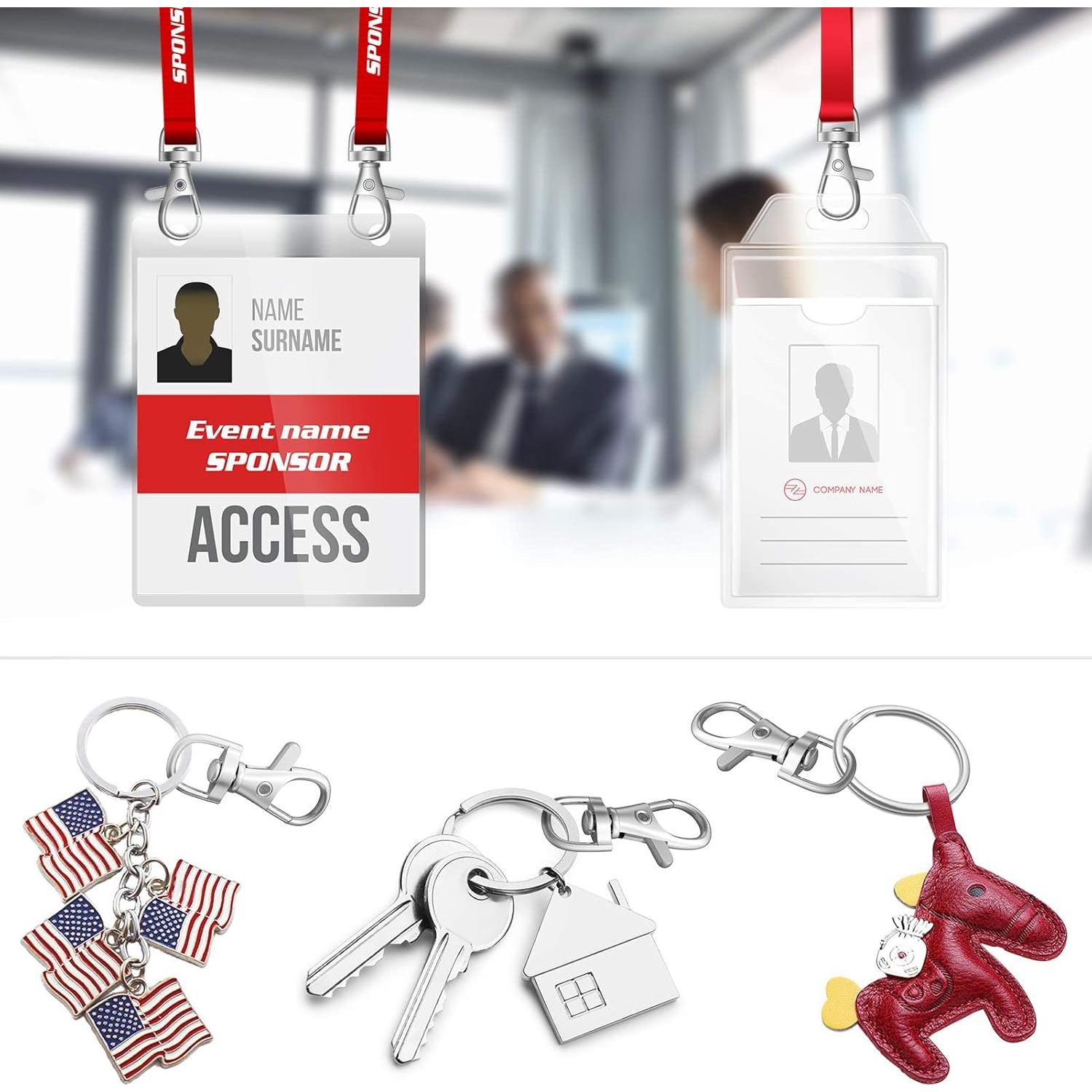 Juego 100 Pcs Ganchos de Presión Sprookber 32mm Plata