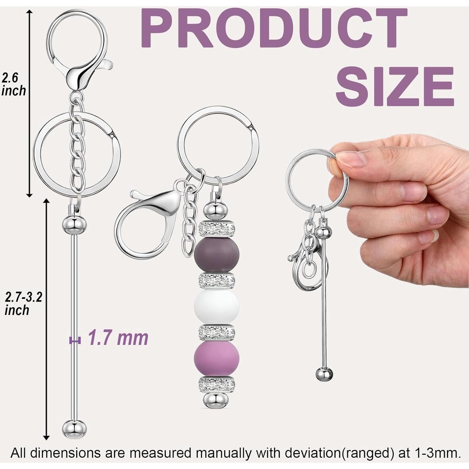 Llaveros personalizables en blanco 20 pcs - L-001