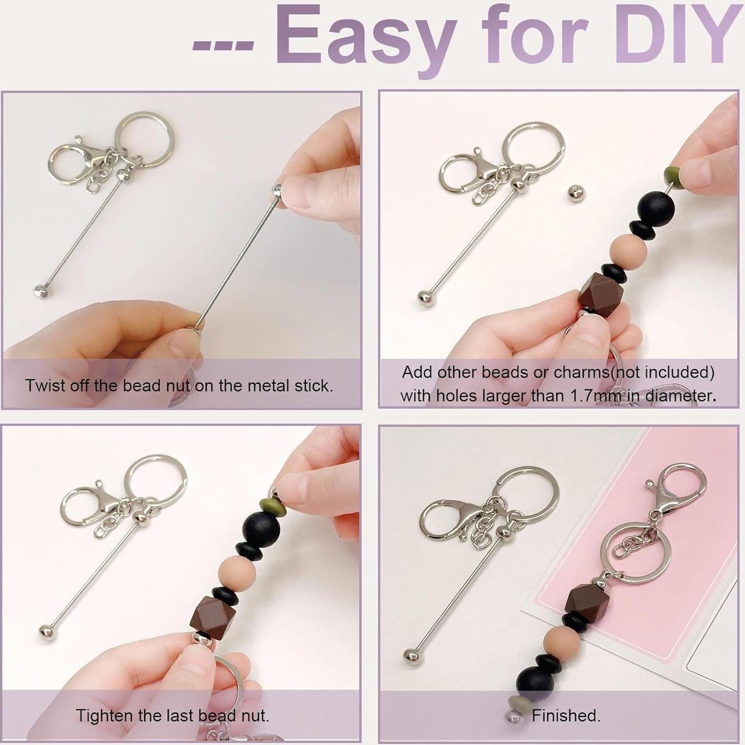 Llaveros personalizables en blanco 20 pcs - L-001