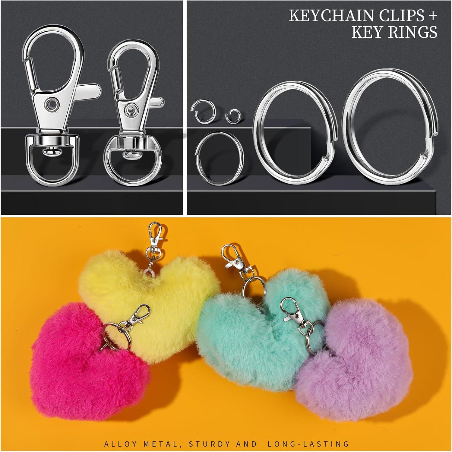 Kit de Llaveros 265PCS LEOBRO con Clips y Anillos de Metal