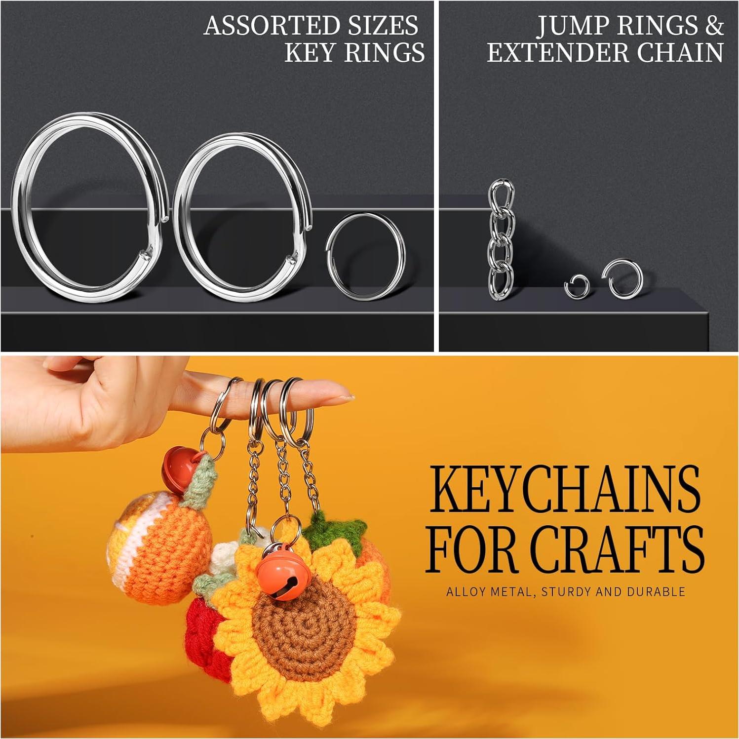 Kit de Llaveros 265PCS LEOBRO con Clips y Anillos de Metal