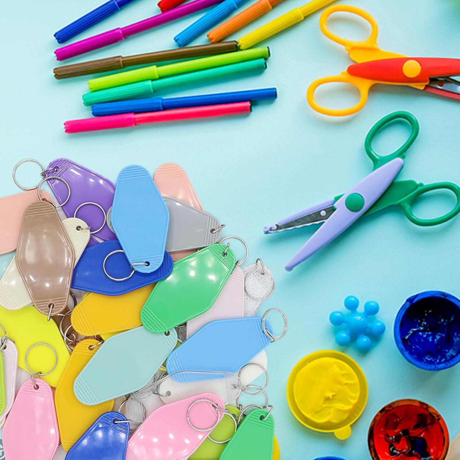 Llavero de Hotel en Blanco LOTMER 40 Pcs 20 Colores DIY