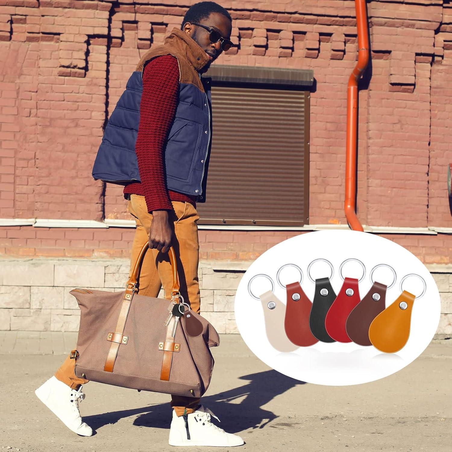 Kit de 30 Llaveros de Cuero PU Taiyin para Manualidades DIY