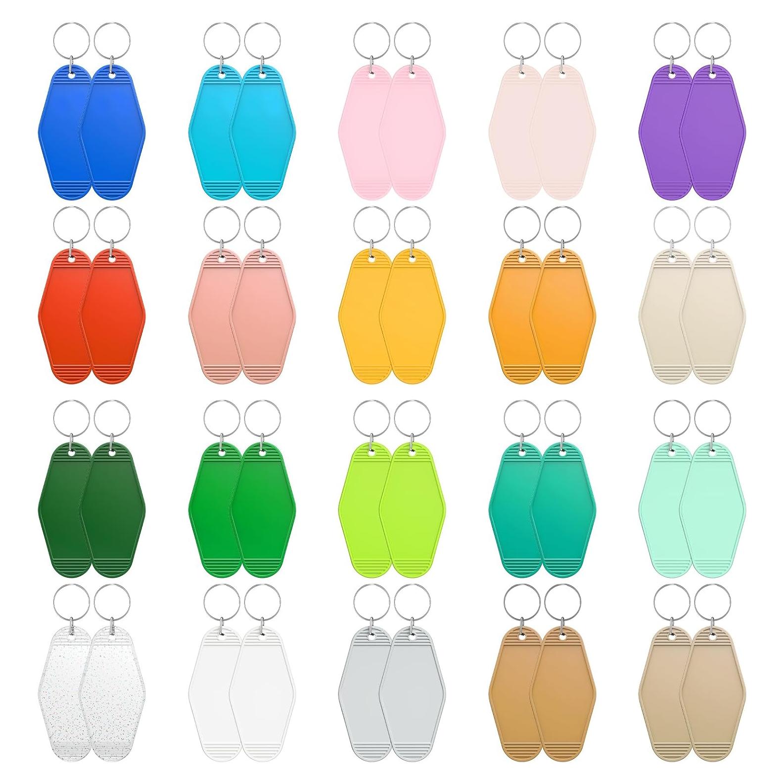Etiquetas de Llave Vintage Uniclife 40 Pcs en 20 Colores