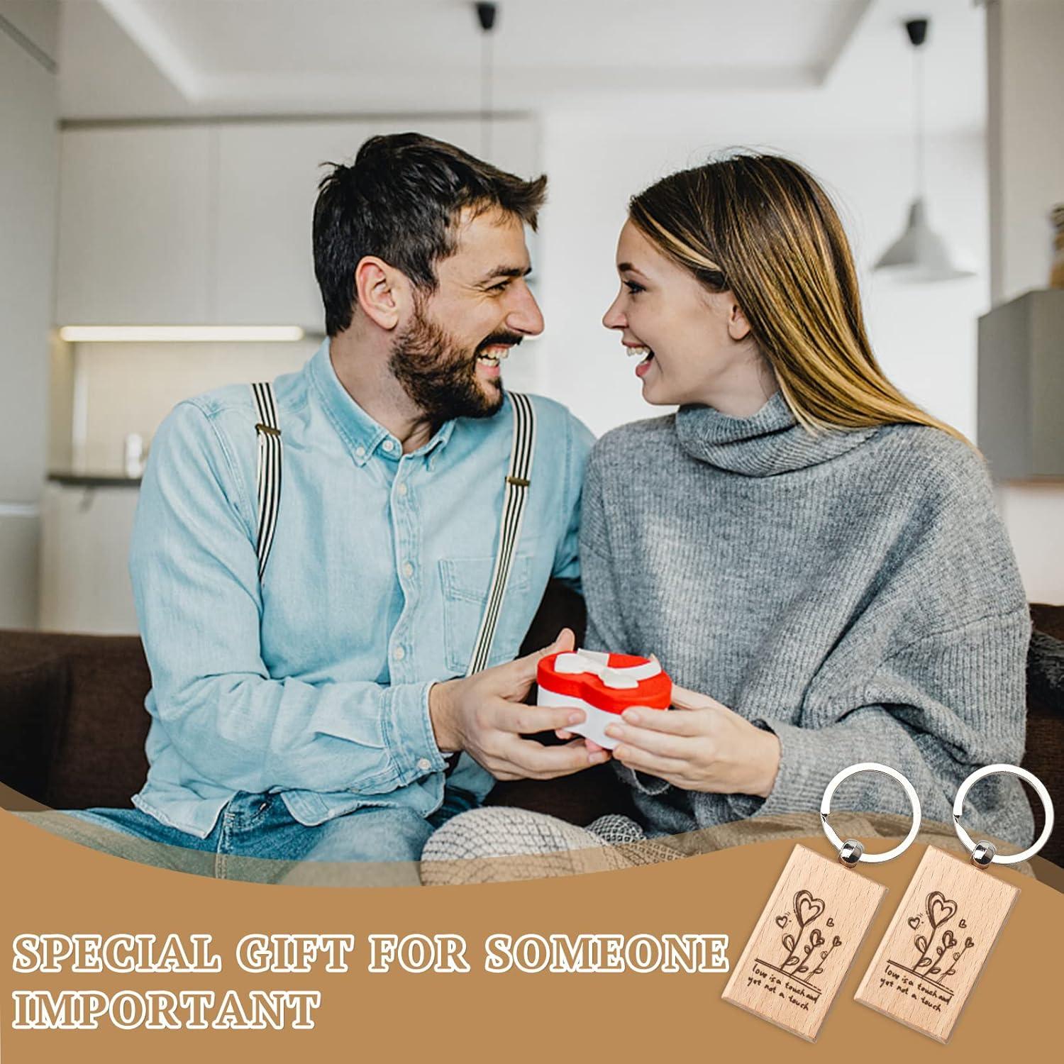 20 Llaveros de Madera en Blanco Fuceury 5.3x3.2cm DIY