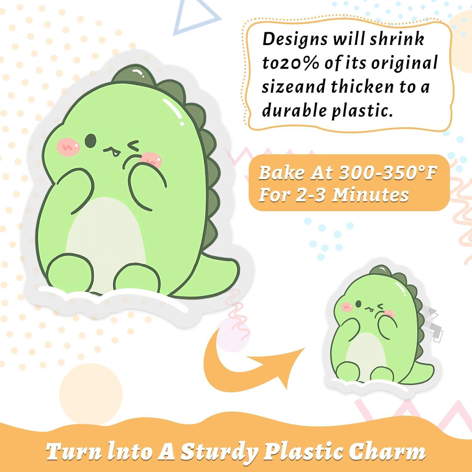 Kit de Hojas de Plástico Encogible Gushu 140PCS Manualidades