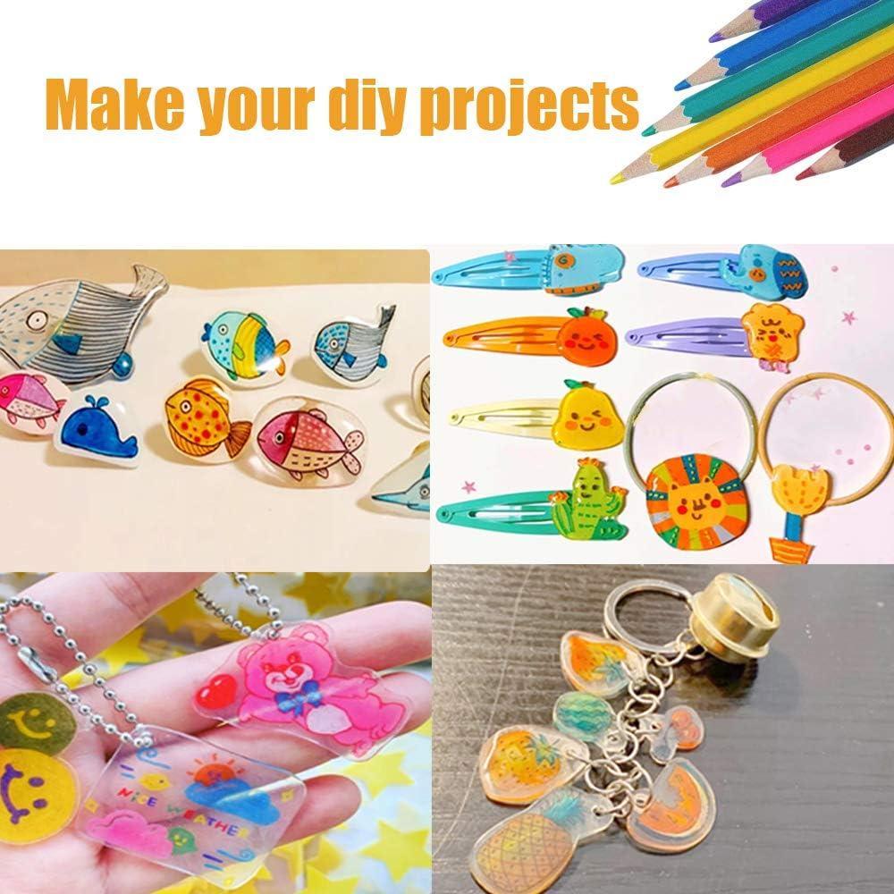 BAISDY 25 Hojas de Plástico Retráctil para Manualidades 17.8x20.3cm