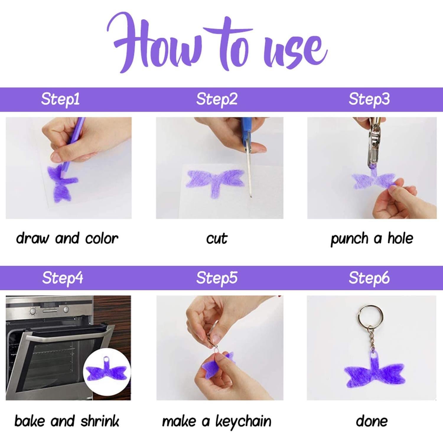 Kit de Manualidades Rainmae 181 Piezas - Hojas Termocontraíbles y Accesorios