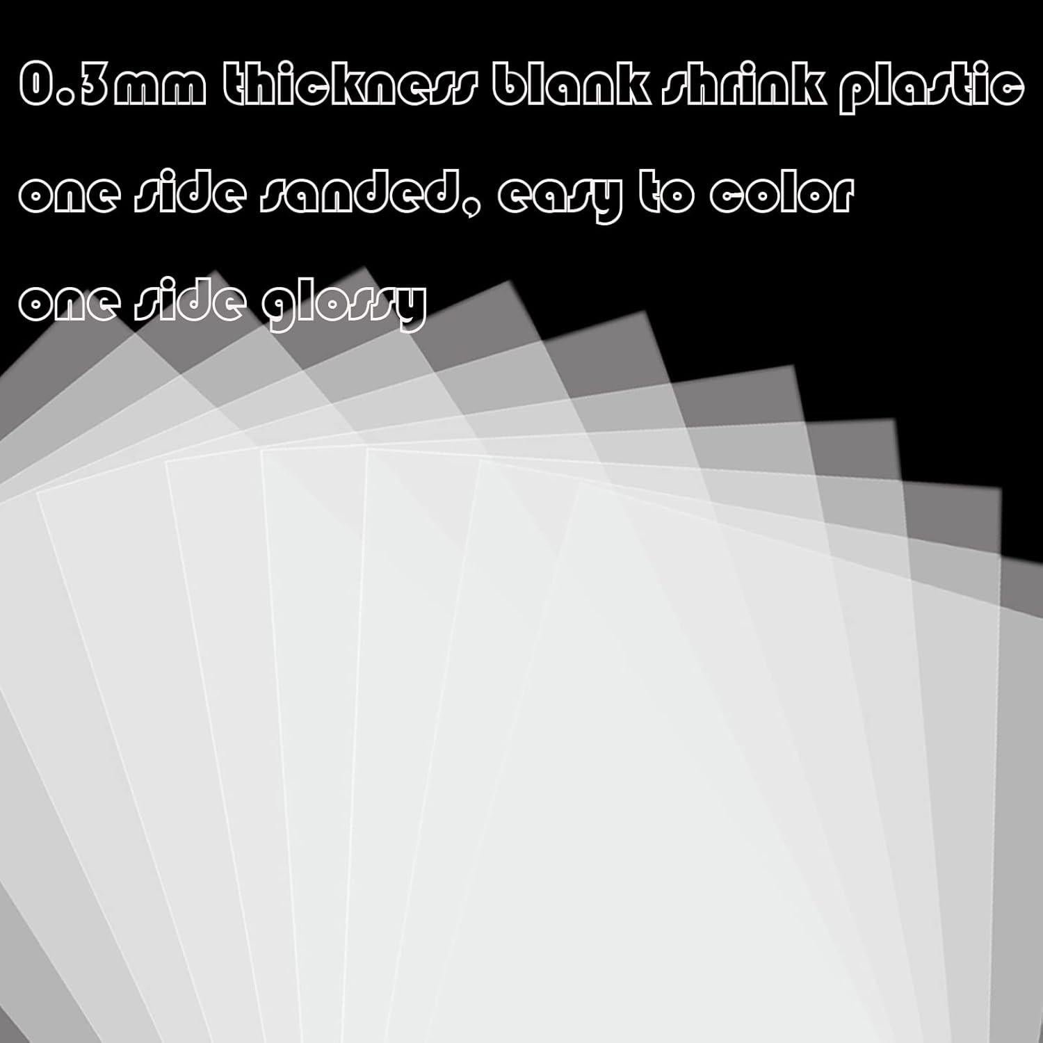 Hslordge 36 Hojas de Plástico Retráctil 20.3x14.5 cm para Manualidades