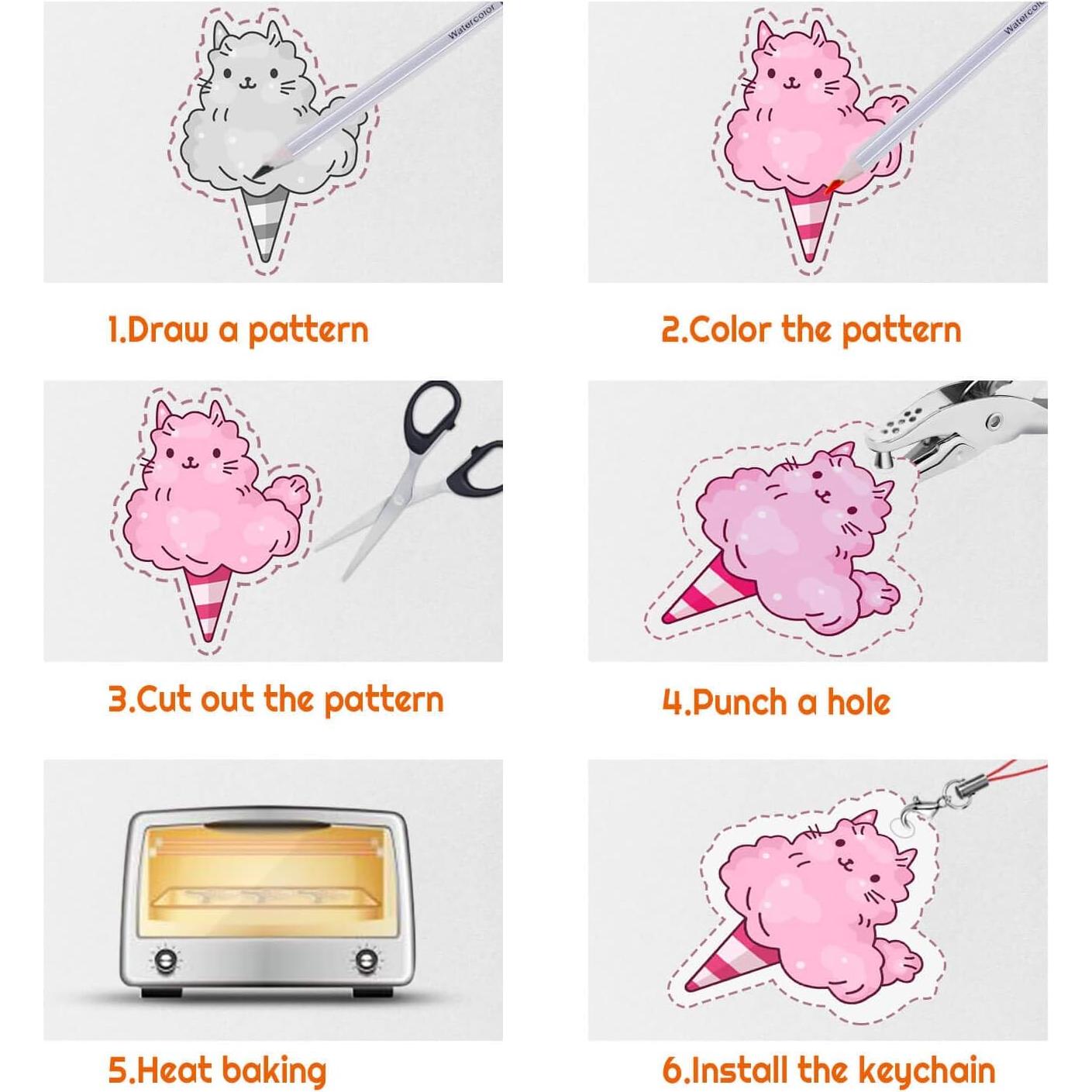 Kit de Llaveros Encogibles Shynek 125 Piezas Manualidades