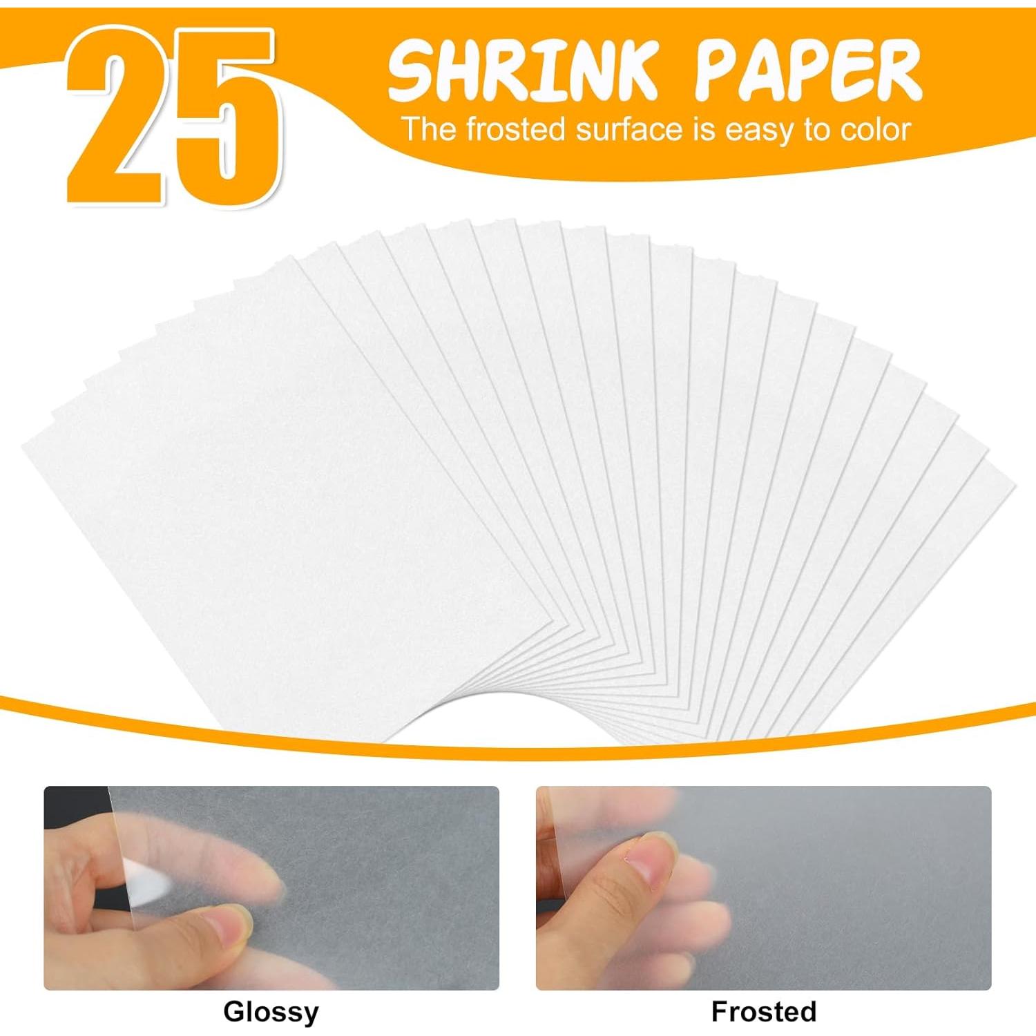 Kit de 25 Hojas de Papel Shrinky Dink REGUICORP 20.1x14.5cm