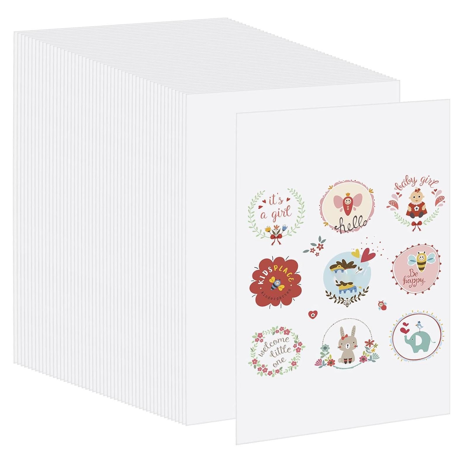 Hojas de Plástico Retráctil Goaste 50 Unidades 20.32x15.24 cm