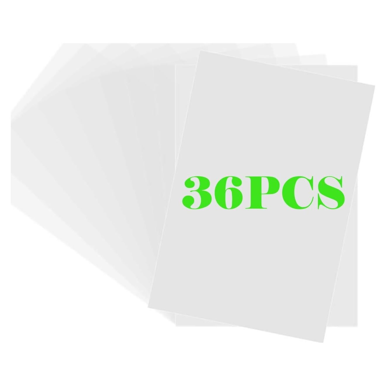 Hojas de Plástico Retráctil Xmfdty 36 Piezas 20x14.5 cm