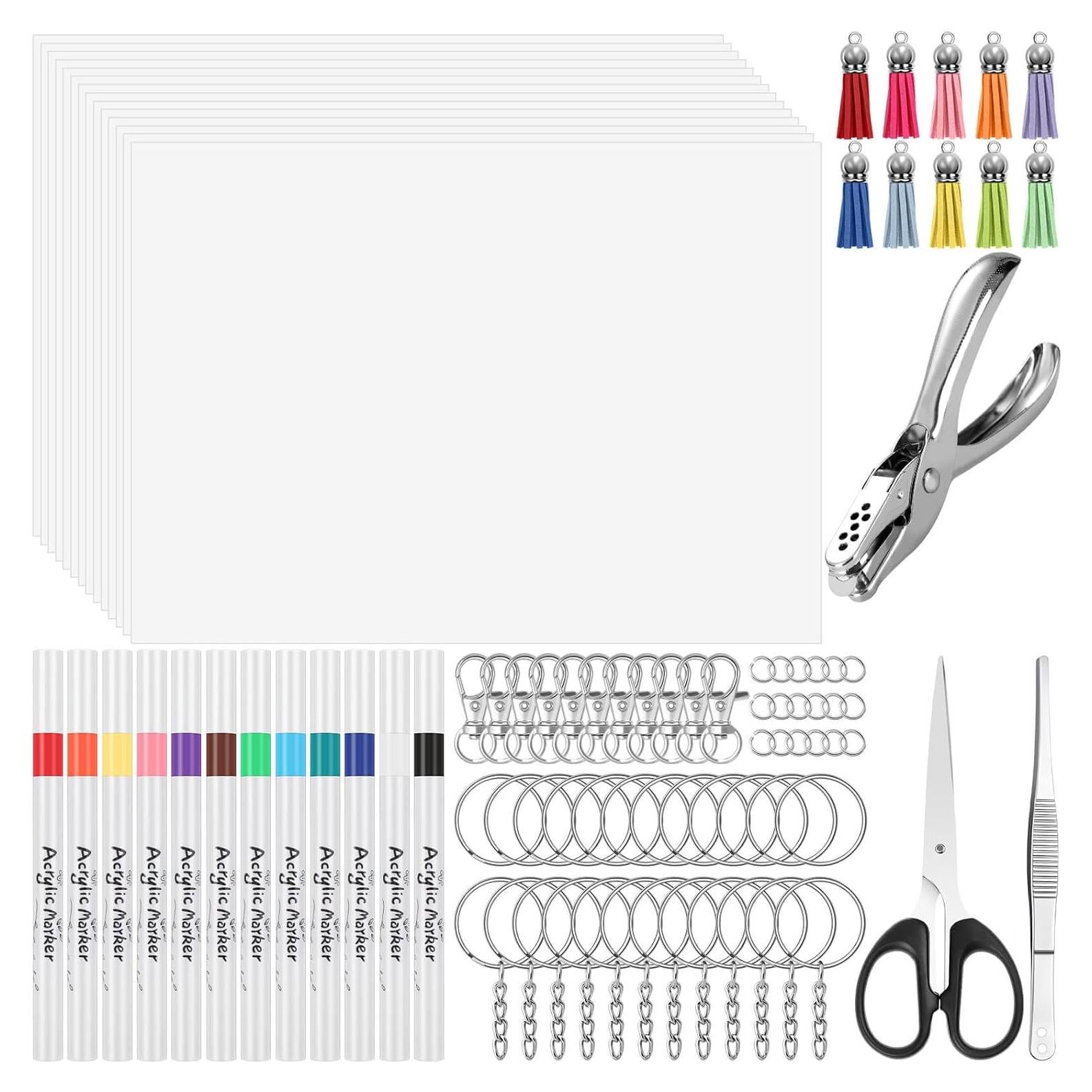 Kit de Hojas de Plástico Encogible Flasoo 175 Piezas