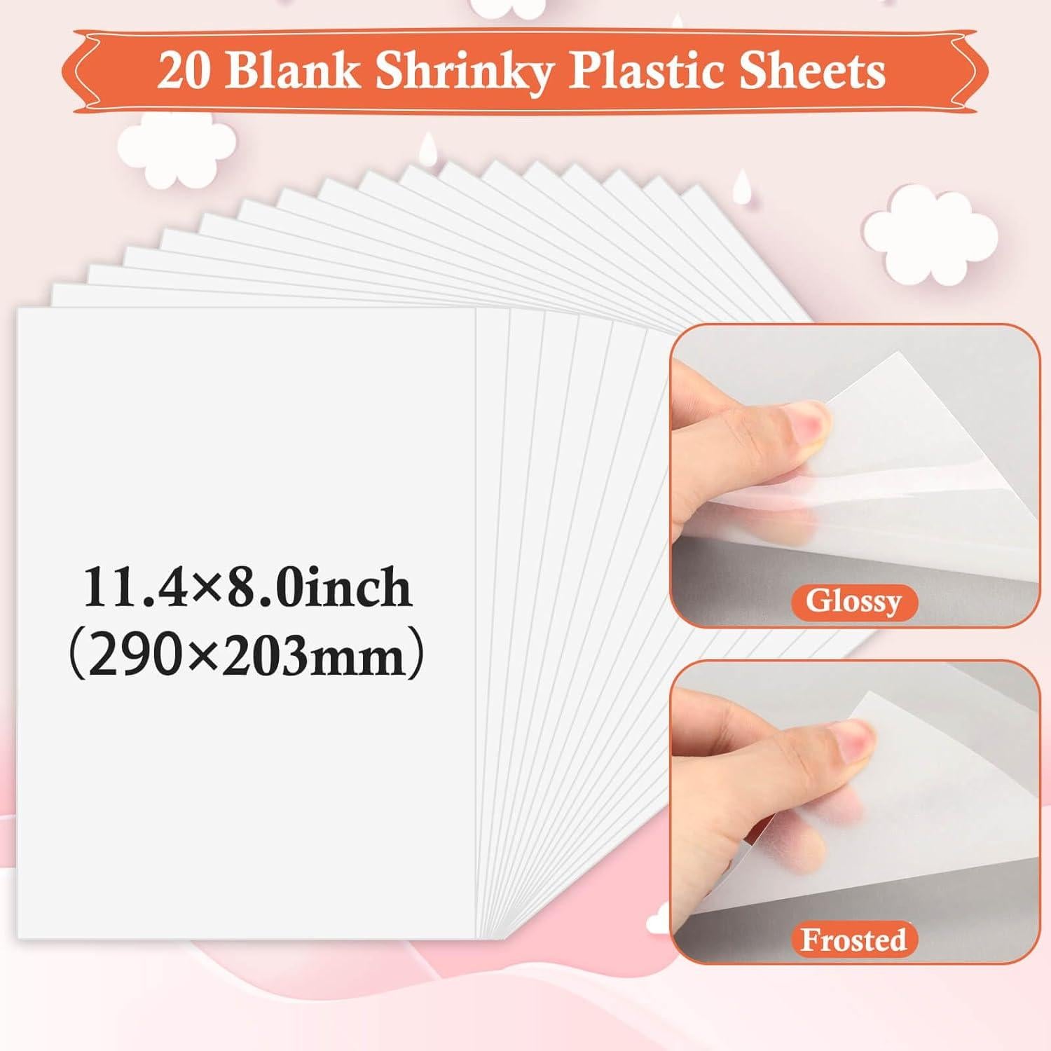 Kit de Hojas de Plástico Encogible Flasoo 175 Piezas