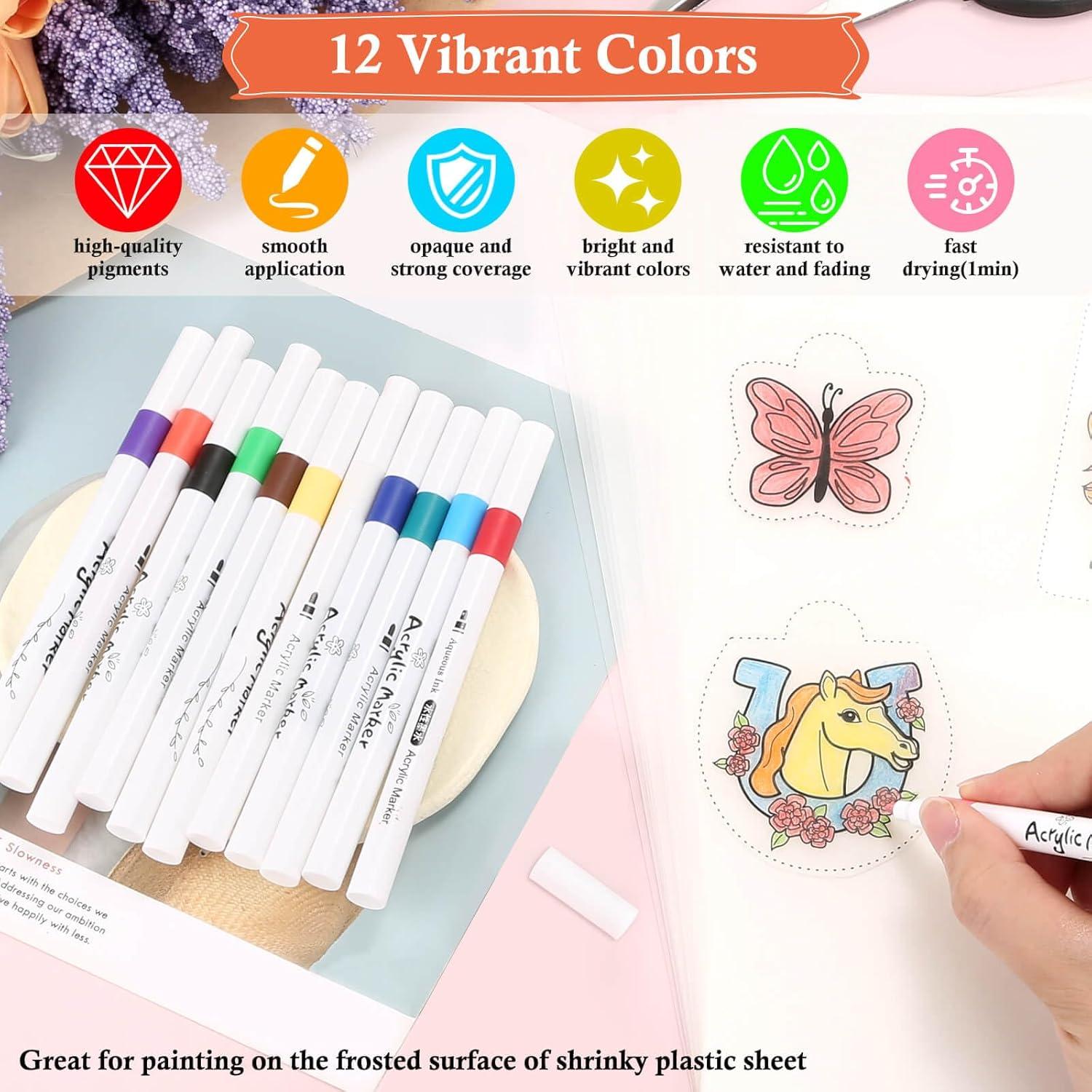 Kit de Hojas de Plástico Encogible Flasoo 175 Piezas