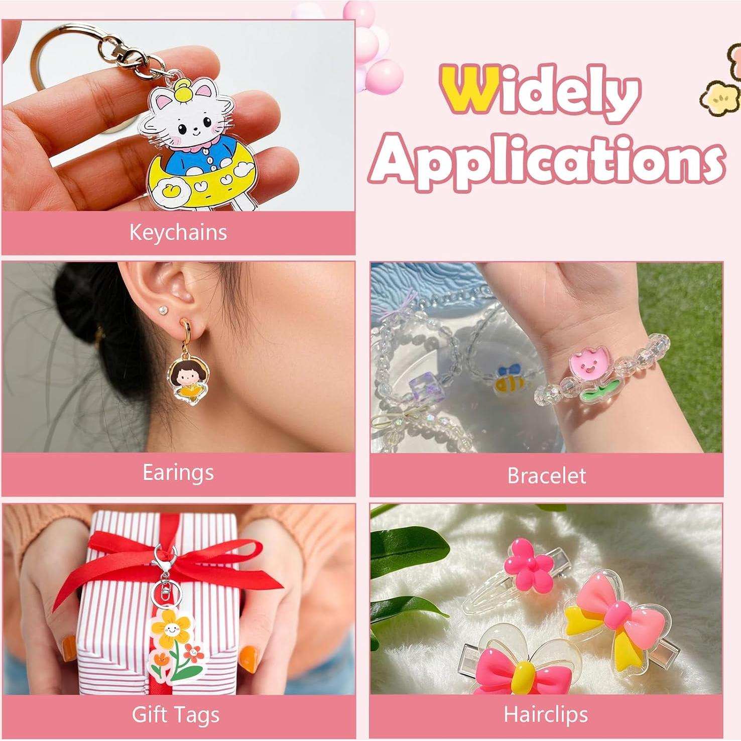 30 Hojas de Shrinky Dink Altdeovk para Manualidades DIY 14.5x10.4cm