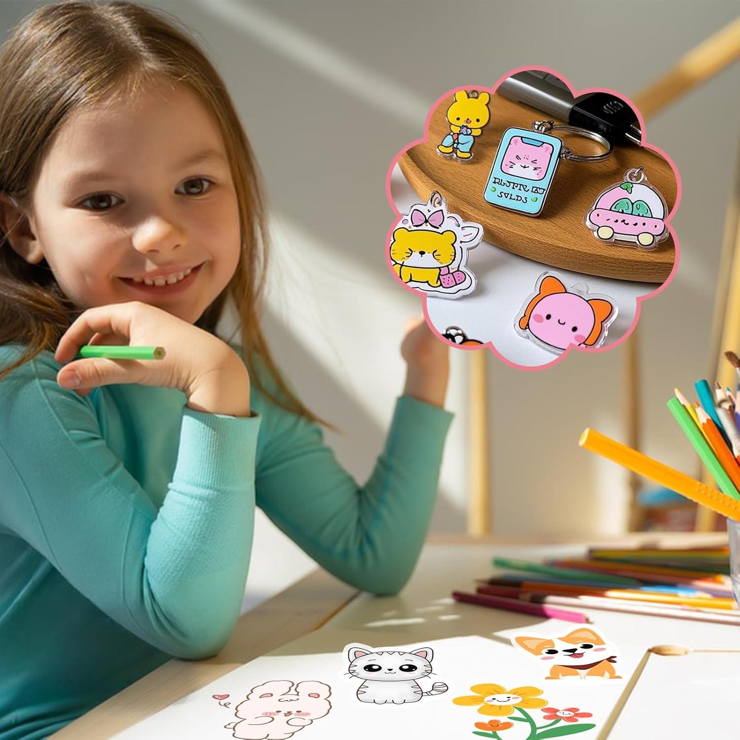 30 Hojas de Shrinky Dink Altdeovk para Manualidades DIY 14.5x10.4cm