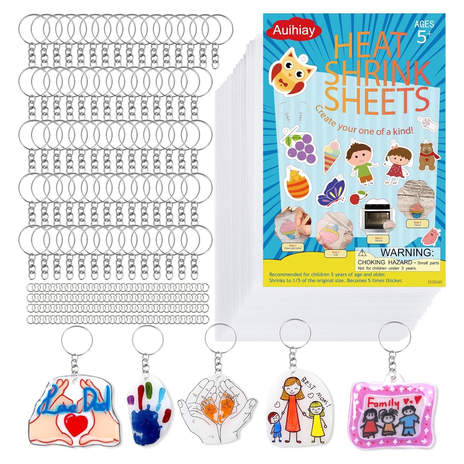 Kit de Hojas de Plástico Retráctil Auihiay 325PCS DIY Manualidades