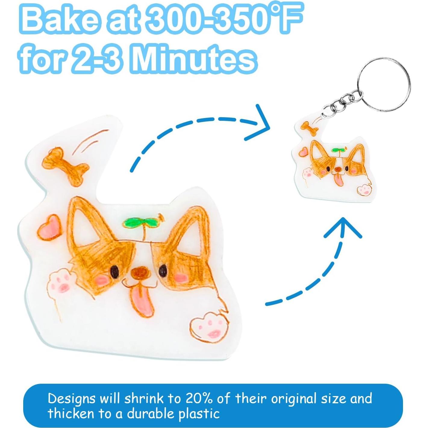 Kit de Hojas de Plástico Retráctil Auihiay 325PCS DIY Manualidades