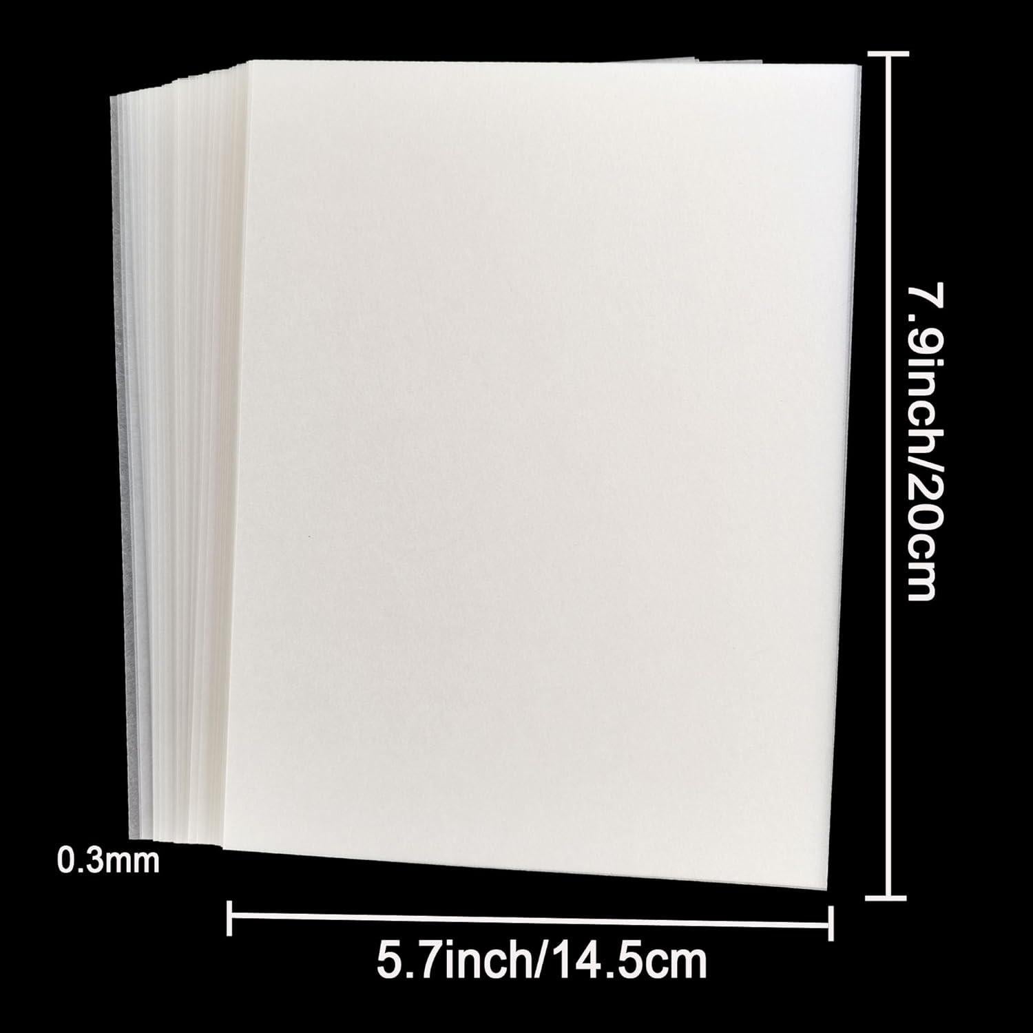 100 Hojas de Plástico Retráctil SAAHAY 20 x 14.5 cm para Manualidades