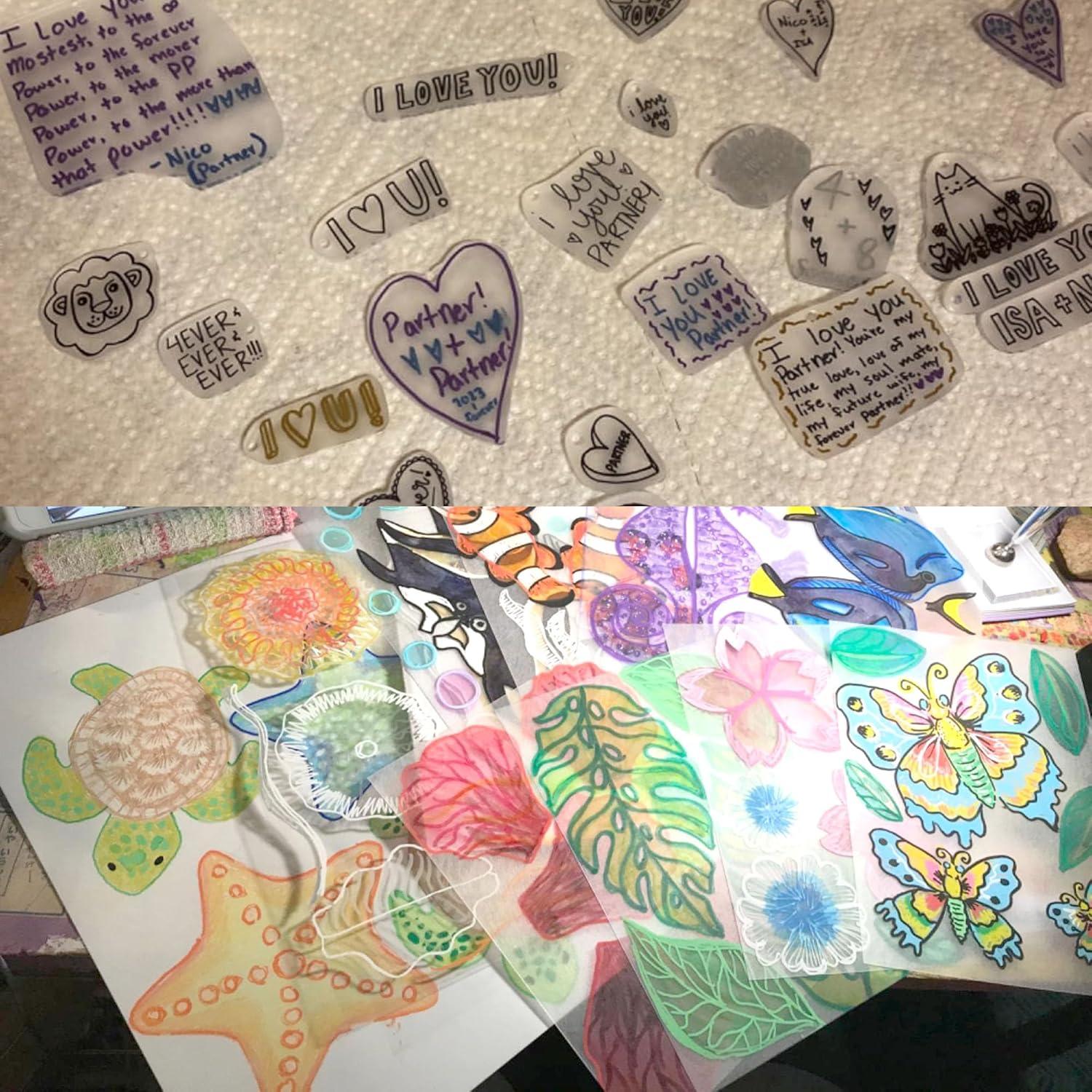 100 Hojas de Plástico Retráctil SAAHAY 20 x 14.5 cm para Manualidades