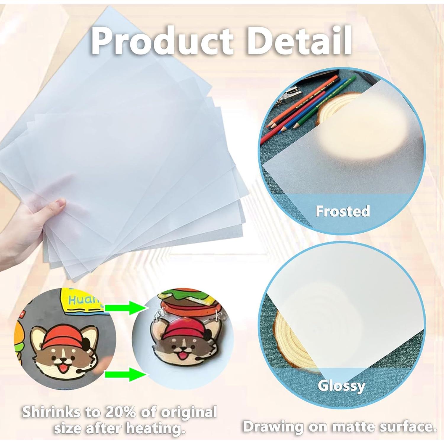 Hojas de Plástico Shrinky Dink Mecefeno 14.5x10.4 cm - 30 Piezas