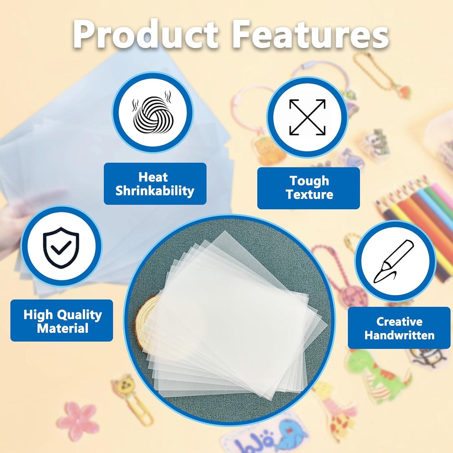 Hojas de Plástico Shrinky Dink Mecefeno 14.5x10.4 cm - 30 Piezas