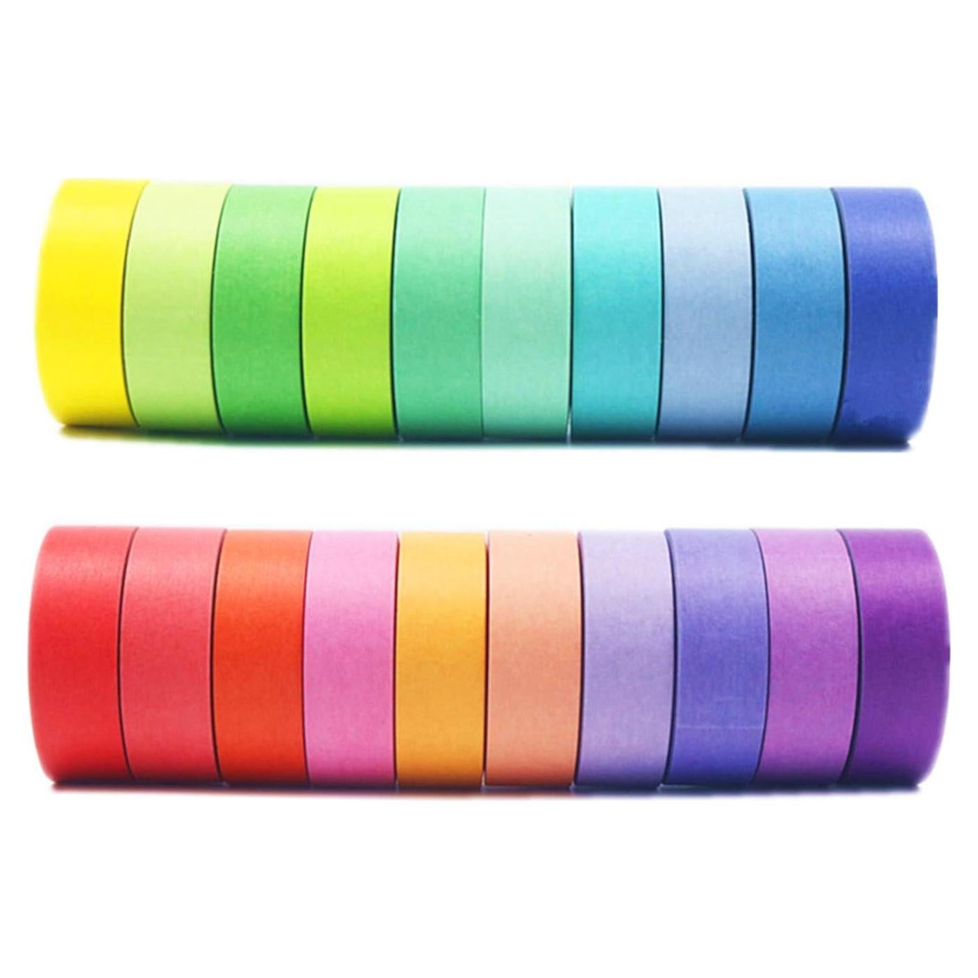 Conjunto Washi Tape VIVIQUEN 20 Rollos 15mm Multicolor