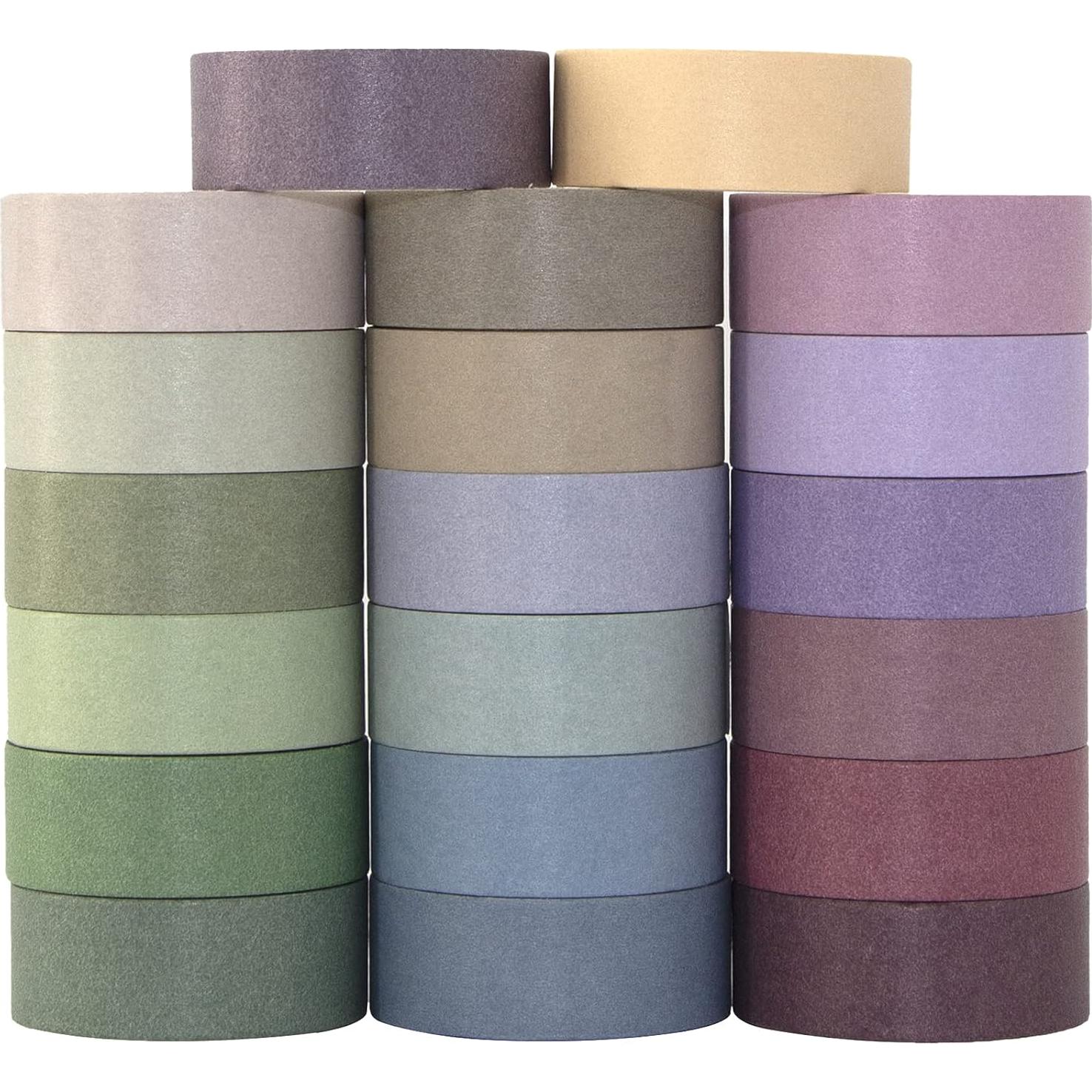 Juego de 20 Rollos de Cinta Washi MOOKER 15mm para Manualidades