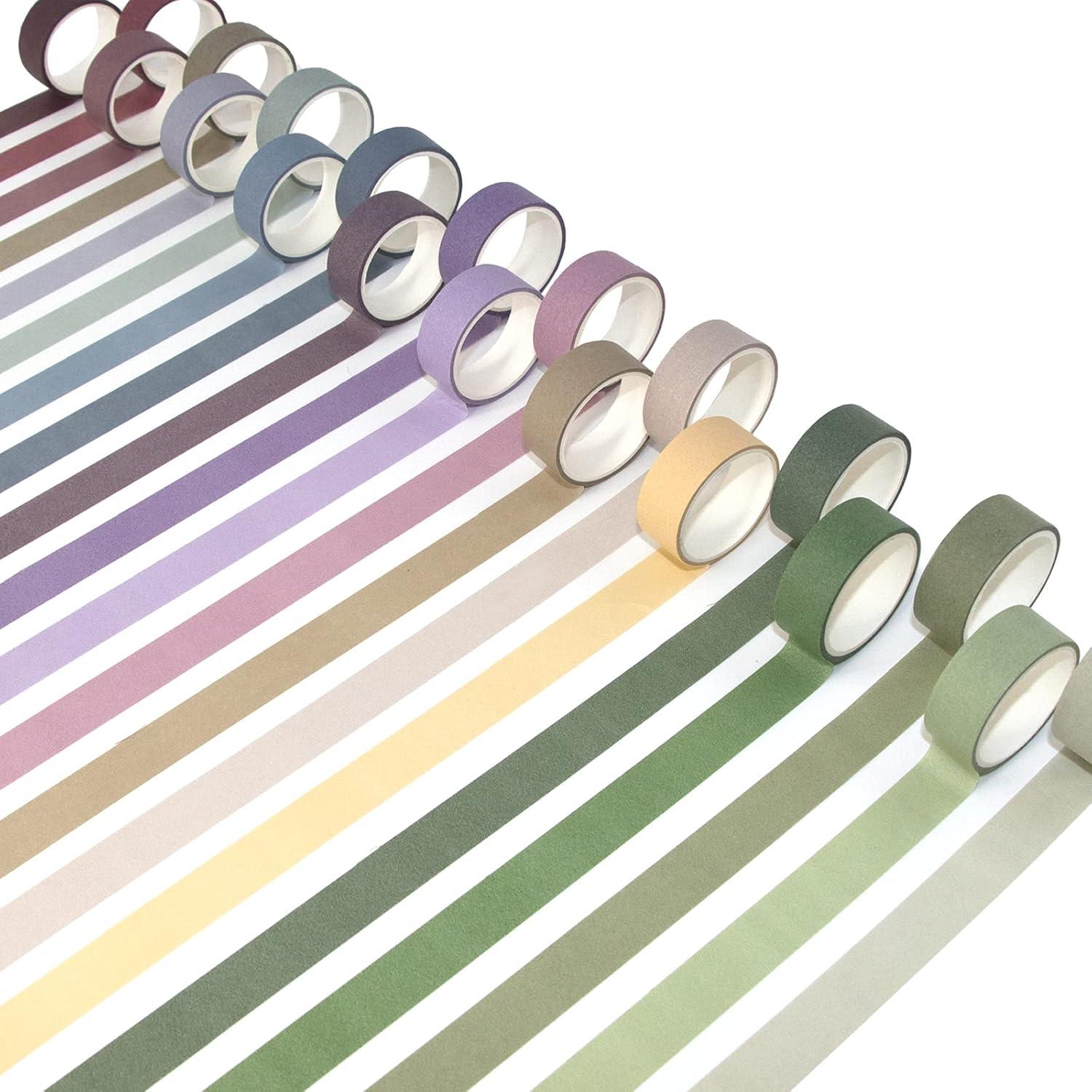 Juego de 20 Rollos de Cinta Washi MOOKER 15mm para Manualidades