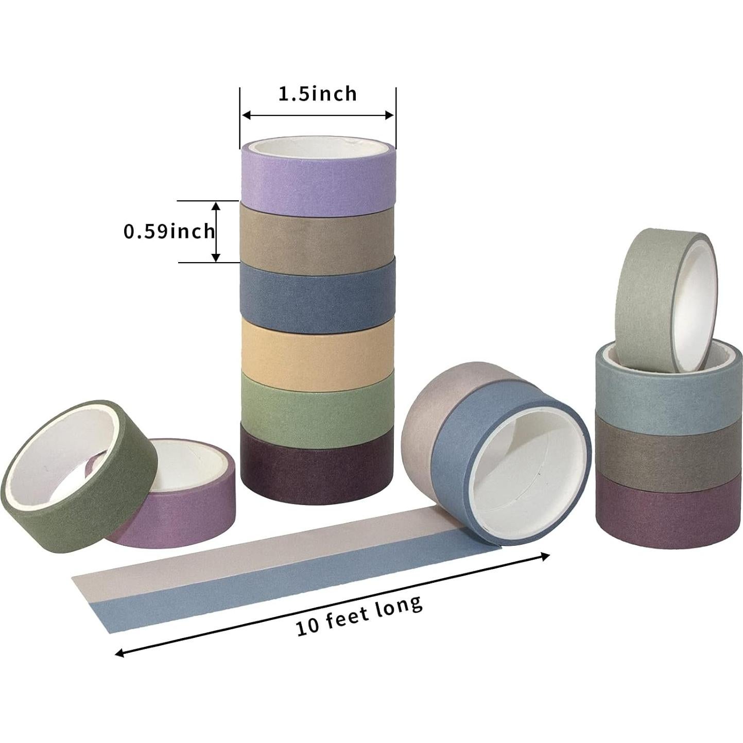 Juego de 20 Rollos de Cinta Washi MOOKER 15mm para Manualidades