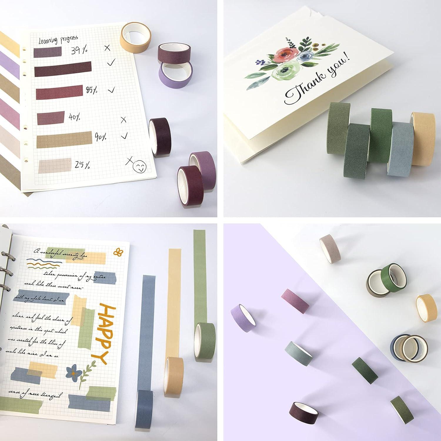 Juego de 20 Rollos de Cinta Washi MOOKER 15mm para Manualidades