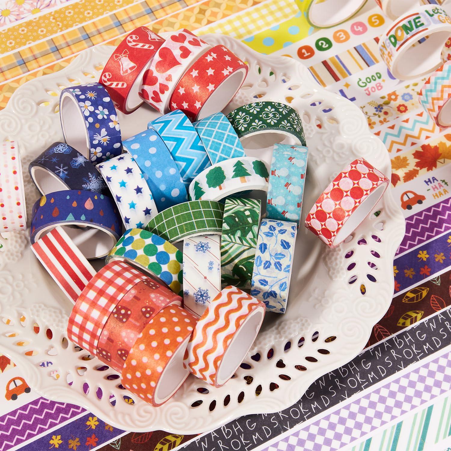 Set de Cinta Washi Emmoolife 50 Rollos 15mm Decorativa