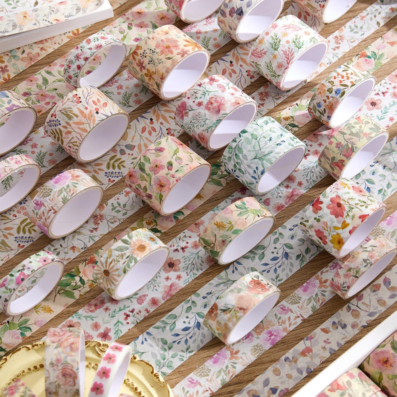 Conjunto de 32 Rollos de Cinta Washi Floral PAGEMORE 2m