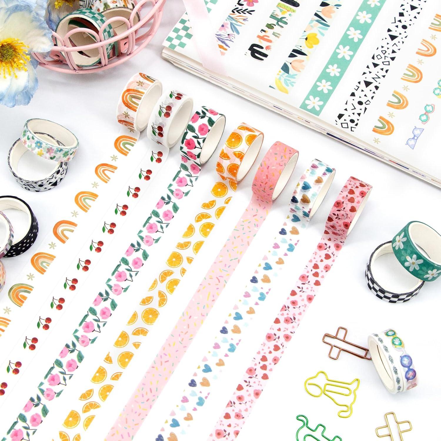 55 Rollos de Cinta Washi MOOKER Bohemia Decorativa 15mm