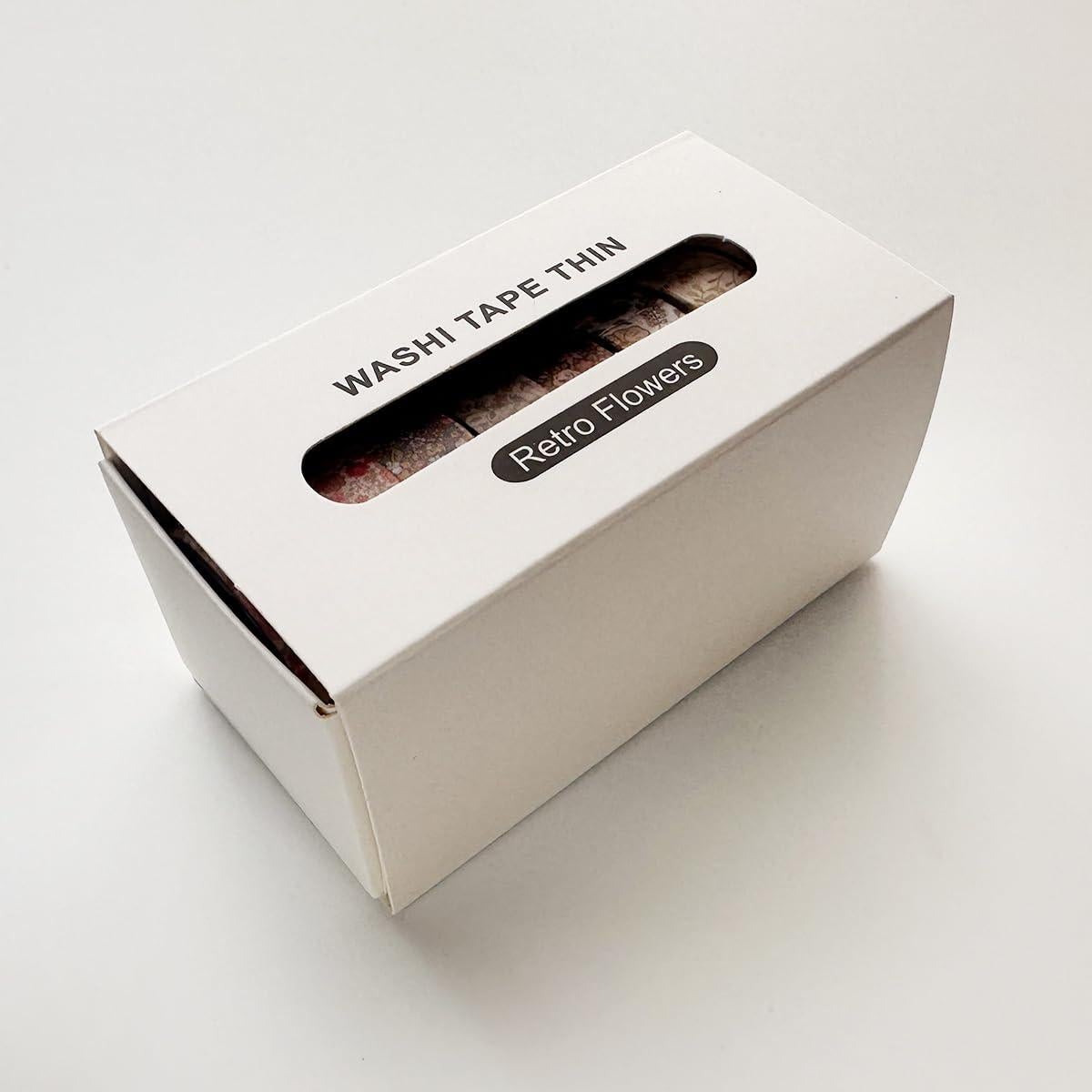 Conjunto de Cinta Washi Vintage YUBX 8 Rollos 10mm Flores