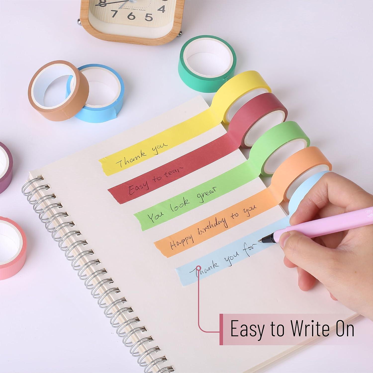 Juego de Cinta Washi Mr. Pen - 10 Piezas 1.52 cm Colores