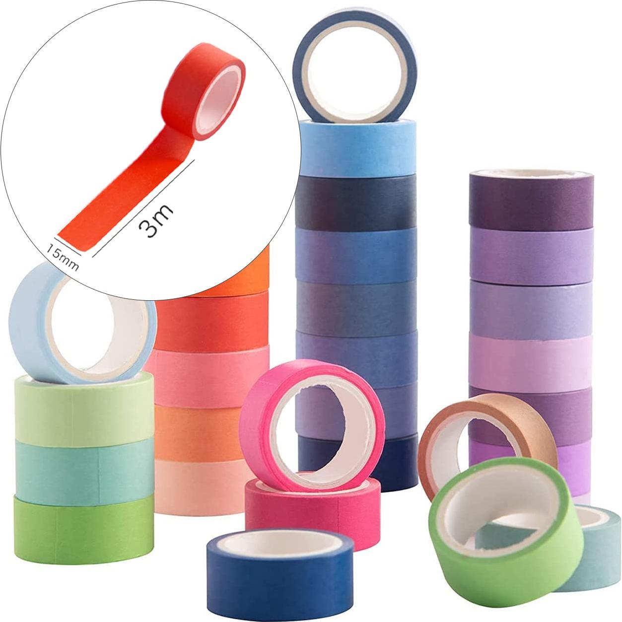 Juego de 60 Rollos de Cinta Washi Emmoolife 15mm x 3m Multicolor