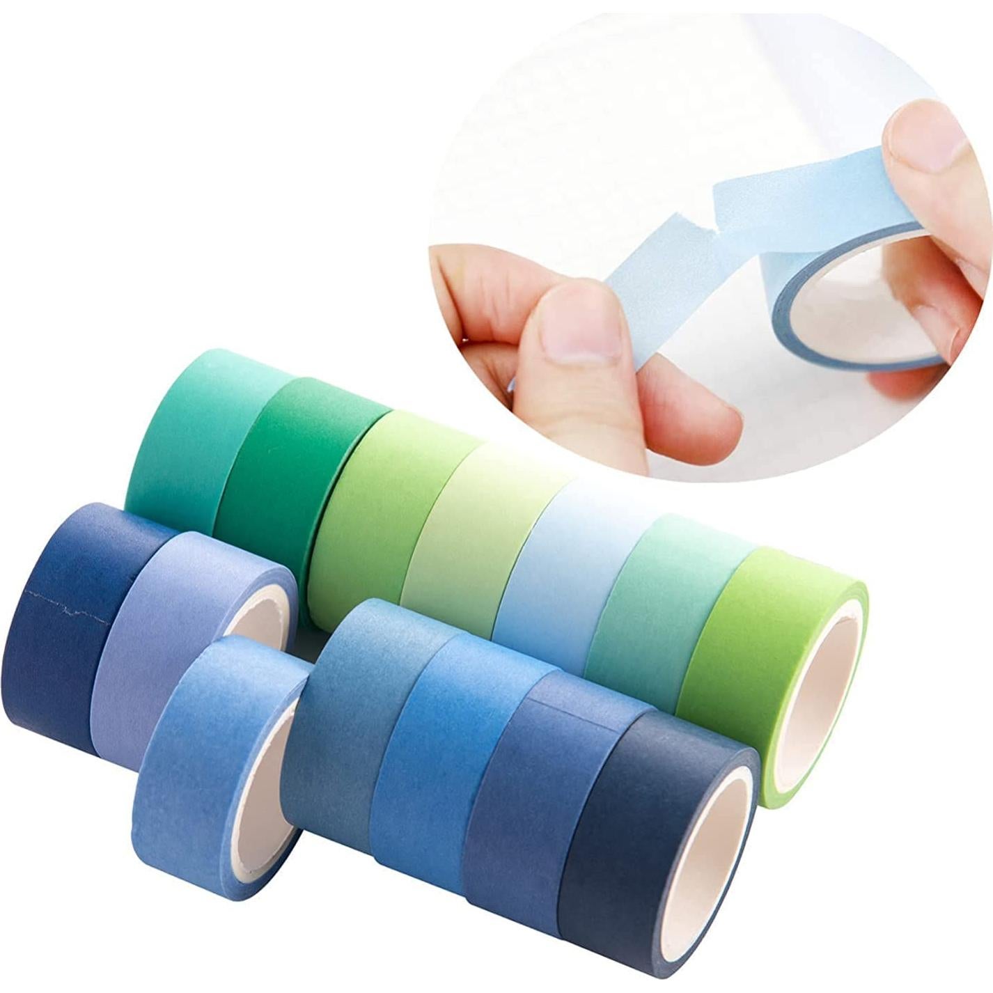 Juego de 60 Rollos de Cinta Washi Emmoolife 15mm x 3m Multicolor