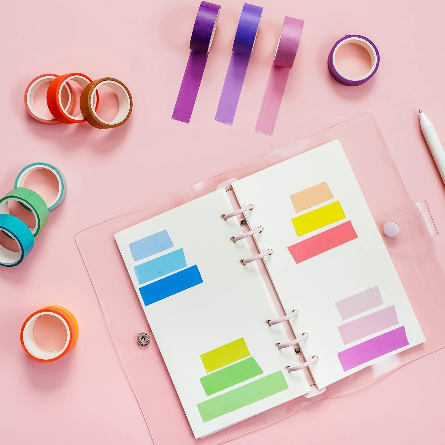 Juego de 60 Rollos de Cinta Washi Emmoolife 15mm x 3m Multicolor