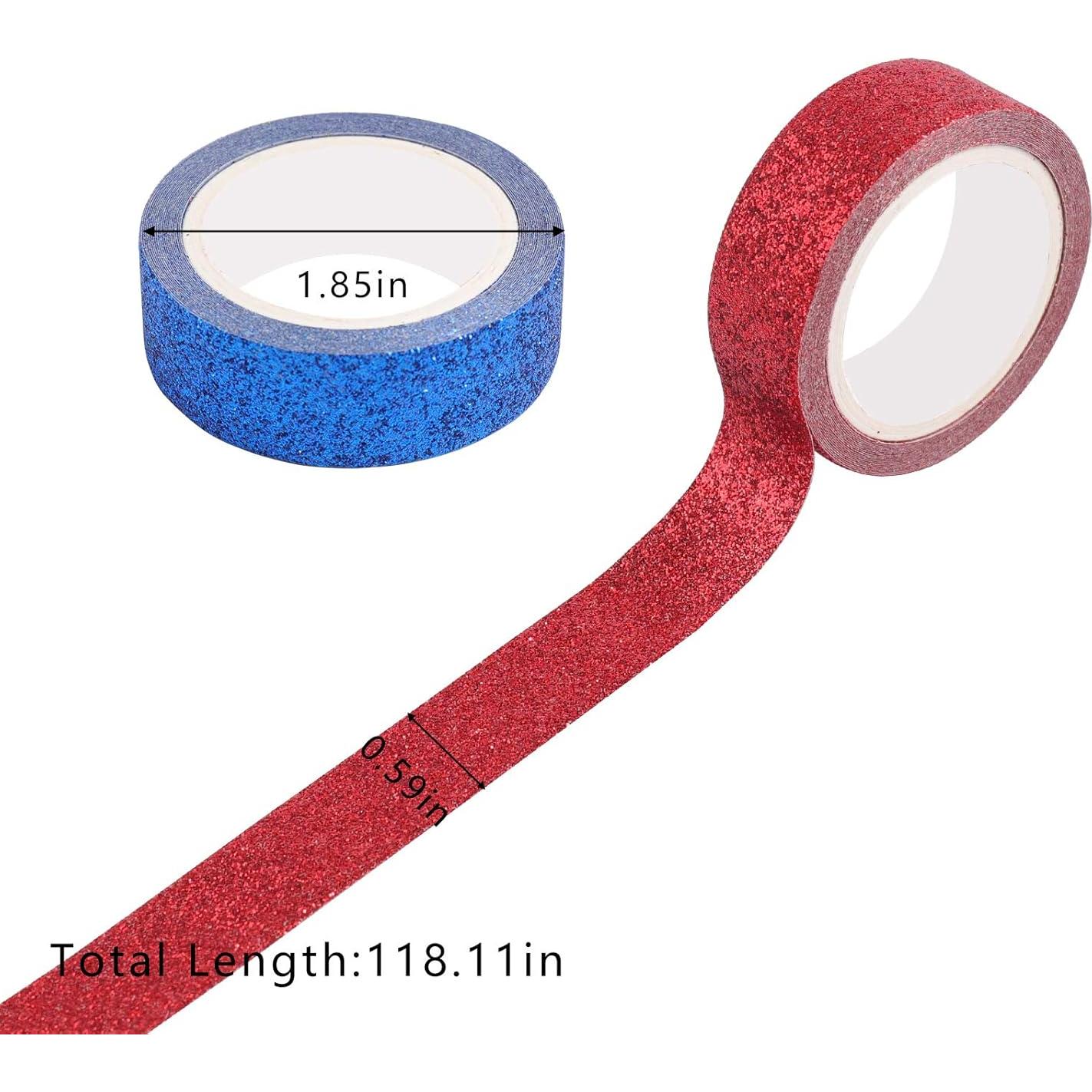 Set de Cinta Washi DIY Tesuivra - 12 Rollos Brillantes 15mm x 3m