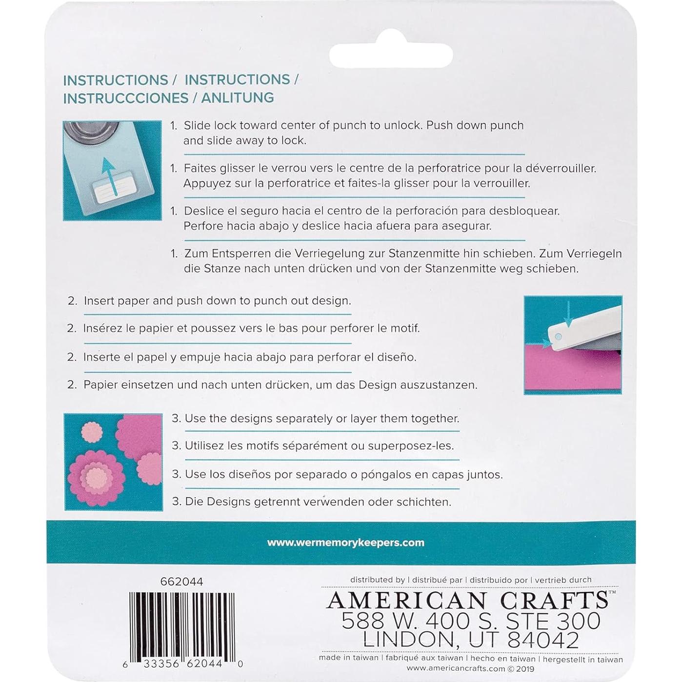 Troqueles en Capas We R Memory Keepers Círculos con Picos 3 Pzas