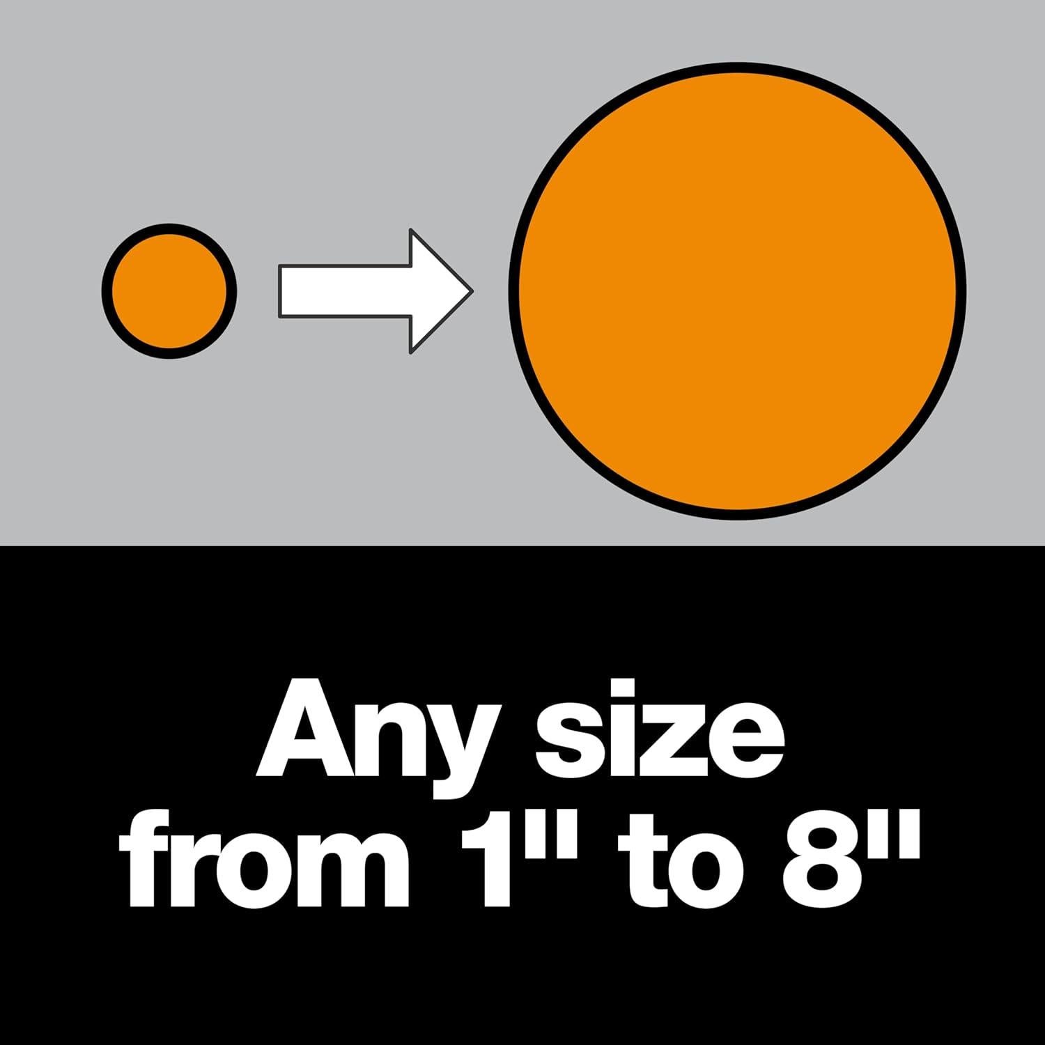 Cortador de Círculos Fiskars con 3 Cuchillas - 2.54 a 20.32 cm